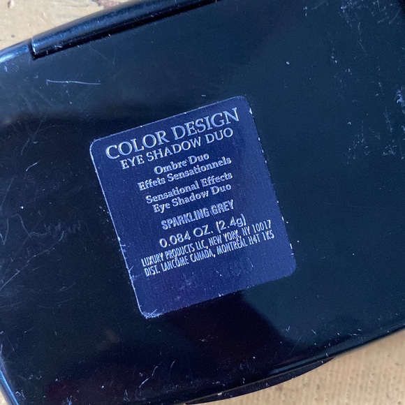 LANCOME COLOR DESIGN SENSATIONAL EFFECTS EYE SHADOW DUO SPARKLING GREY - Picture 5 of 6
